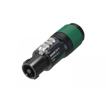 Đầu nối Neutrik NL4FXX-W-S SpeakON 4 chân, màu đen, đầu cái